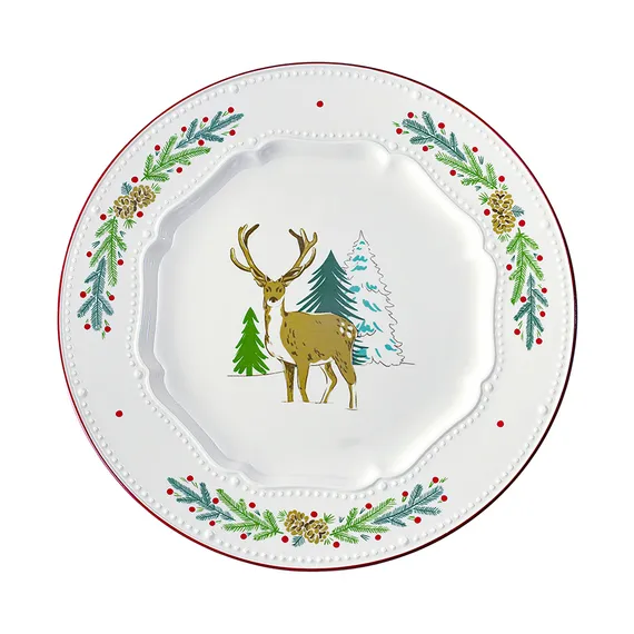 Набор из четырех тарелок nordic winter из коллекции new year essential, D23 см