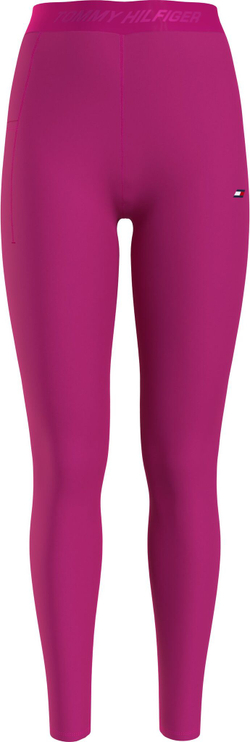 Leginsy Tommy Hilfiger HW Branded Tape Ess Legging - Фиолетовый