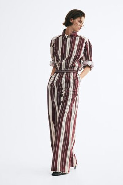 Хлопковые брюки с фестонами - H&M