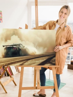 Картина Desert racing на стену 40х80 1 шт