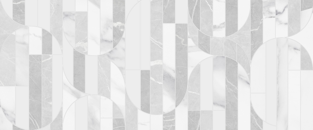 Моделло бел низ 02 / Modello white wall 02  250х600 (1-й сорт)