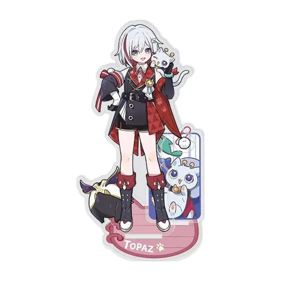 Стенд акриловый Honkai: Star Rail Топаз Topazz Tiny cat series