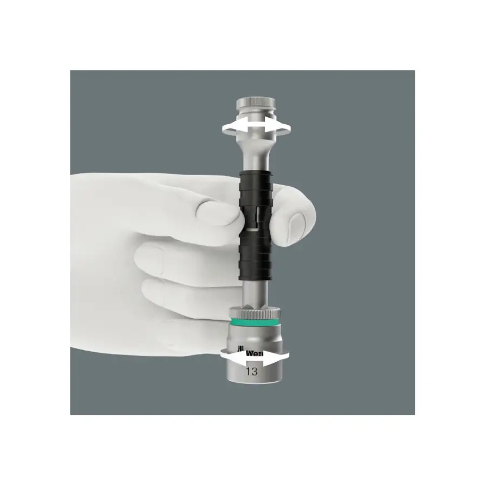 Удлинитель Zyklop со стопором flexible-lock 8796 SB 3/8" WERA 05003591001