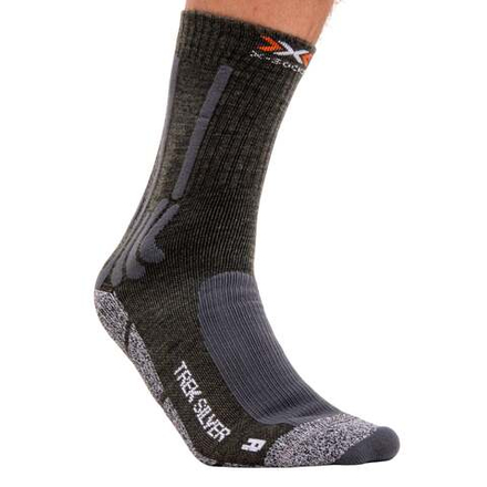 Носки X-Socks Trek Silver 4.0 Olive Green/ Anthracite