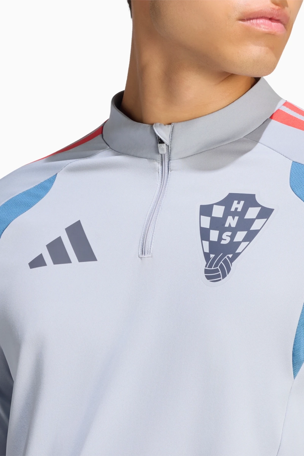 Кофта adidas Croatia 2026 Tiro Training - голубой