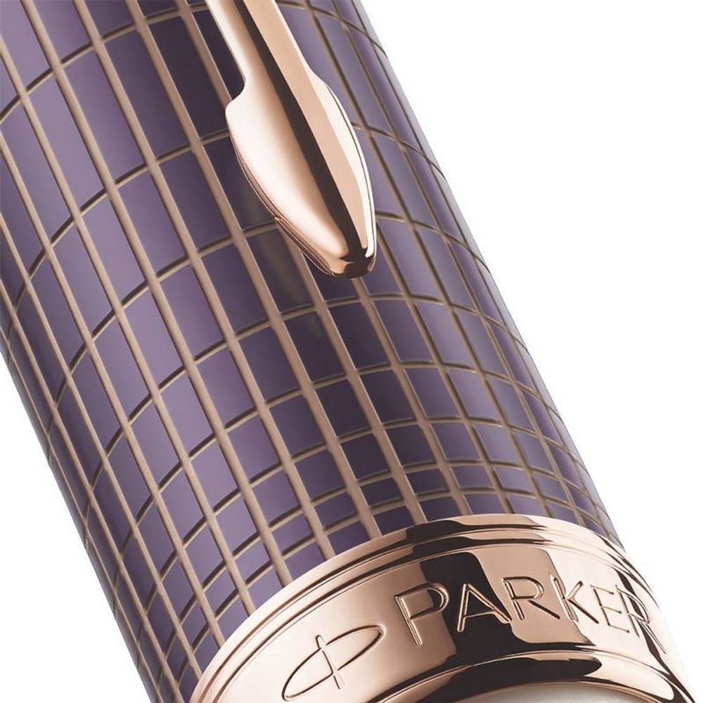 Parker Sonnet F536 Contort Purple Cisele перо F 18K (1930055)Копировать товар