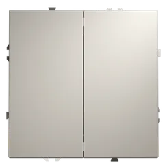 Выключатель двухклавишный Voltum S70 Кашемир VLS020103