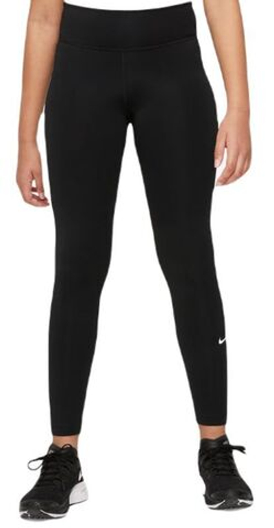 Штаны для девочки теннисные Nike Dri-Fit One Legging - black/white