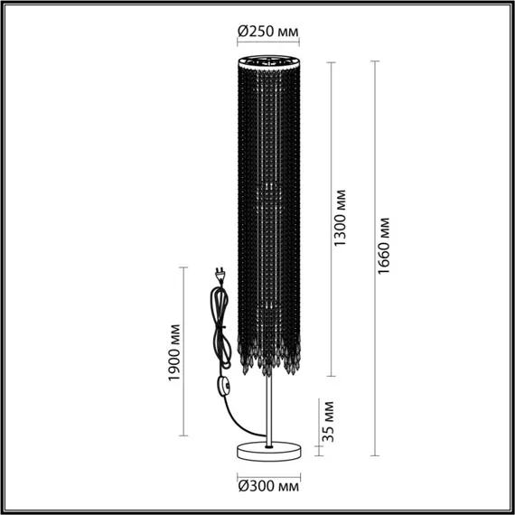 Торшер Chokka 5028/3F Odeon Light