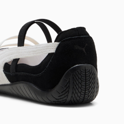 PUMA Женские кроссовки-балетки Speedcat Suede, черный/белый