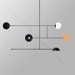 Ceiling design lamp Astro Mobile by Stuff ( 1 lampshade ,  Option В )