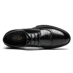 CHINT Casual Leather Shoes Men"s Low top Black/Brown