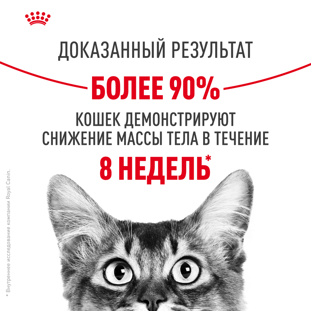 Royal Canin Light Weight Care Лайт вейт кэа Корм сухой для взрослых кошек для профилактики избыточного веса 1,5кг