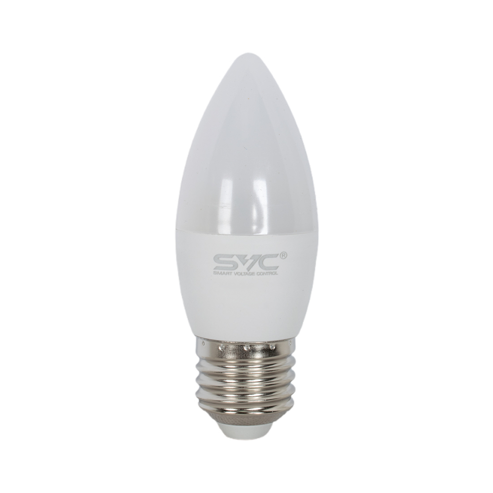 Лампа светодиодная SVC LED C35-9W-E27-4000K Свеча Нейтральный