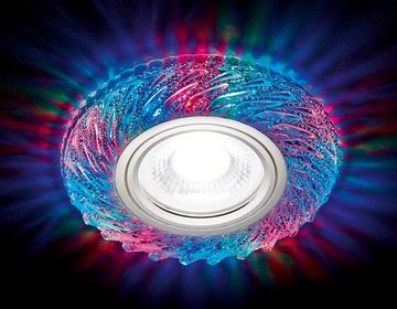 Точечный светильник S295 CH/RG MR16+3W(LED RGB) хром/прозр Ambrella
