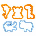 Пластилин-тесто для лепки BRAUBERG KIDS, 6 цветов, 300 г, 10 формочек, шприц, стек, крышки-штампики, 106719