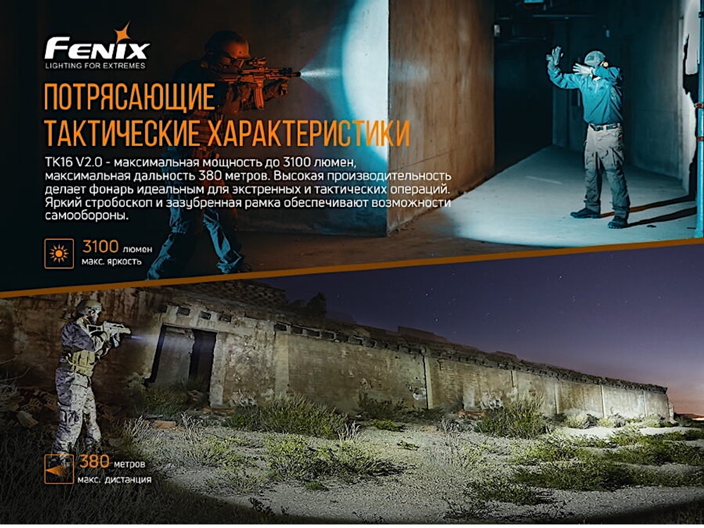 Фонарь Fenix TK16 V2.0 Luminus SST70