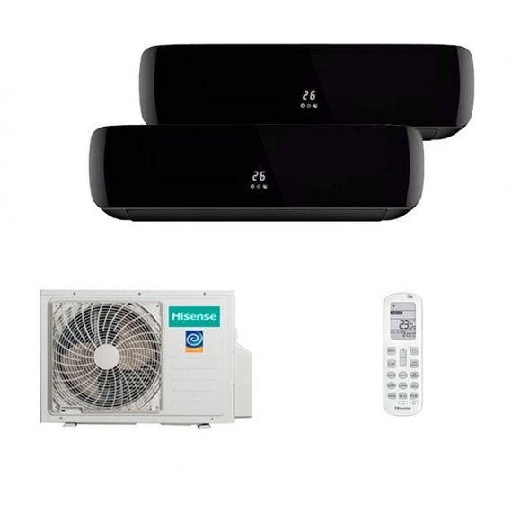 Мульти сплит-система Hisense на 2 комнаты (20+20 кв.м.) Black