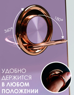 Стильный глянцевый чехол для VIVO Y31 / Y53s 4G / Y51 / Y51a с кольцом-подставкой и бархатной подкладкой