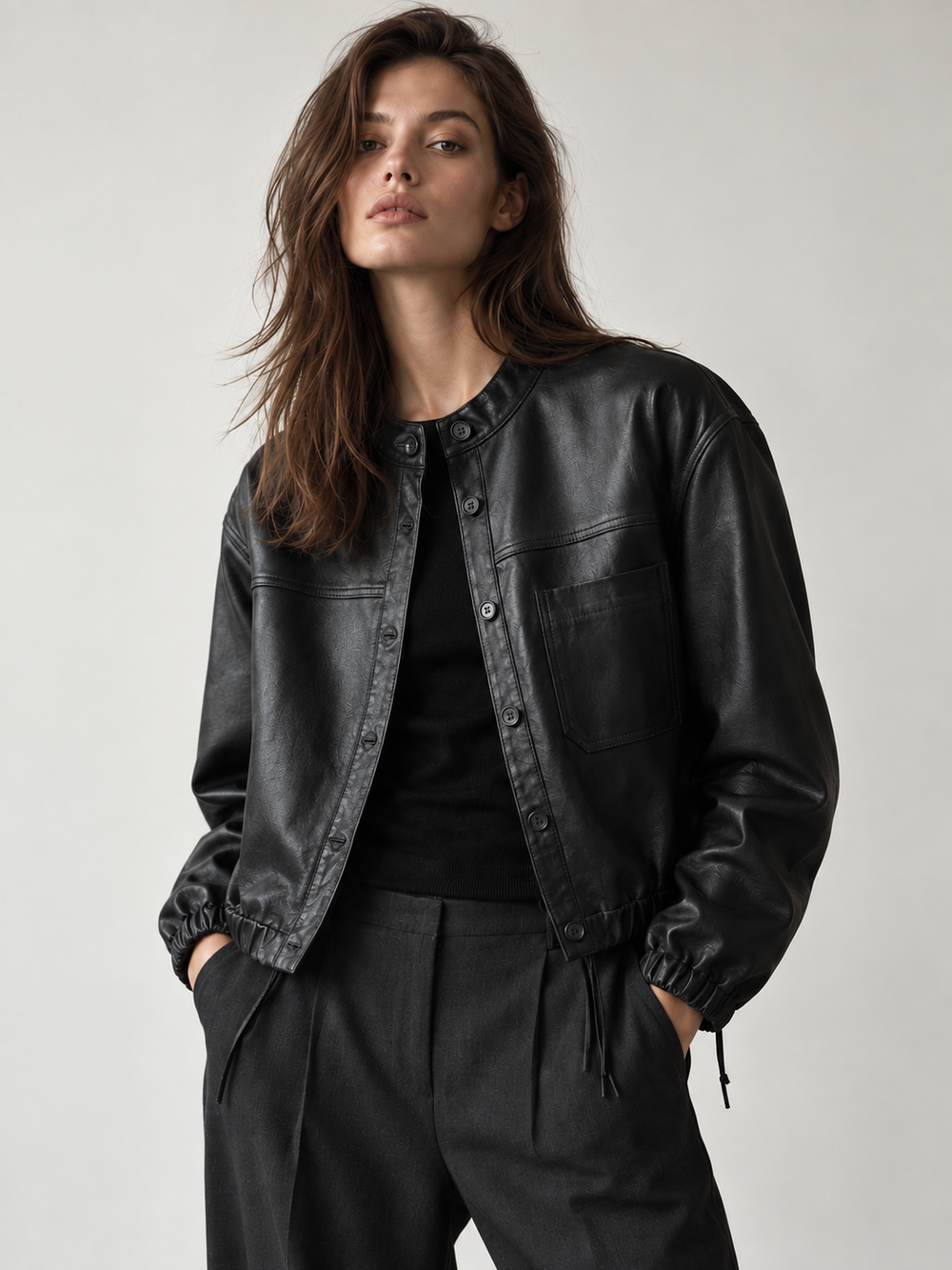 Кожаная куртка Maison David, XS