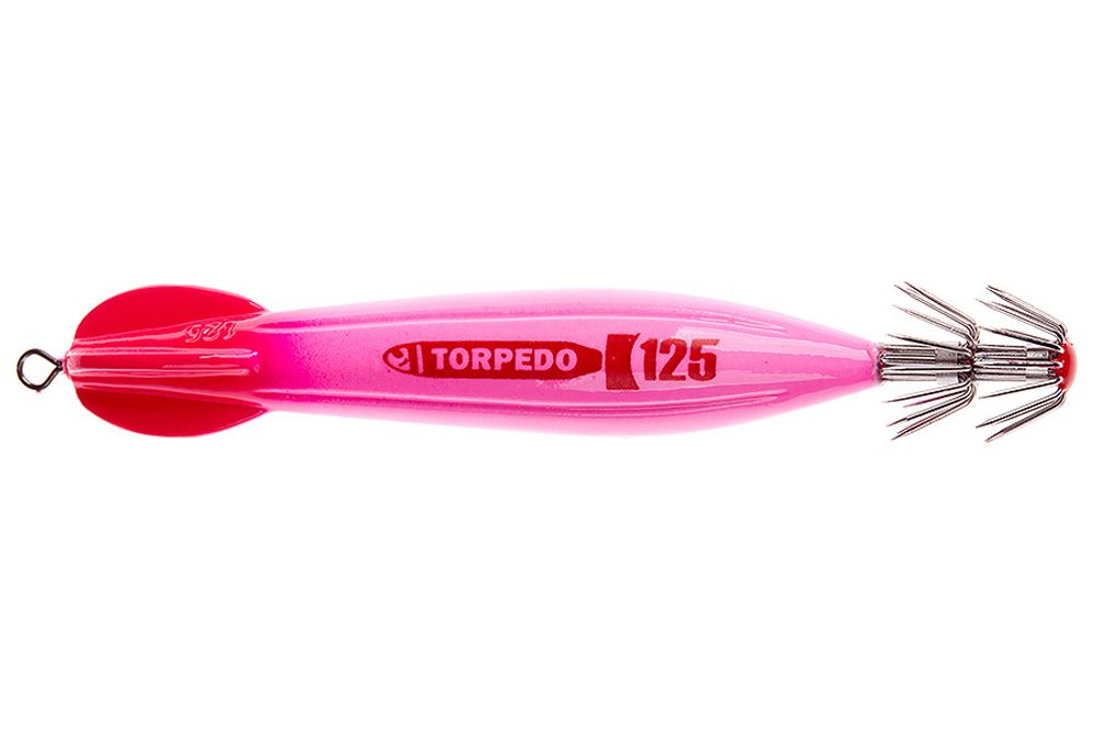 Кальмарница ASARI Torpedo 125гр #03 Pink Head-Pink Lumo