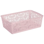КОРЗИНКА УНИВЕРСАЛЬНАЯ FLORAL, 380Х250Х125 ММ (Микс 1) (розовый/светло-голубой)