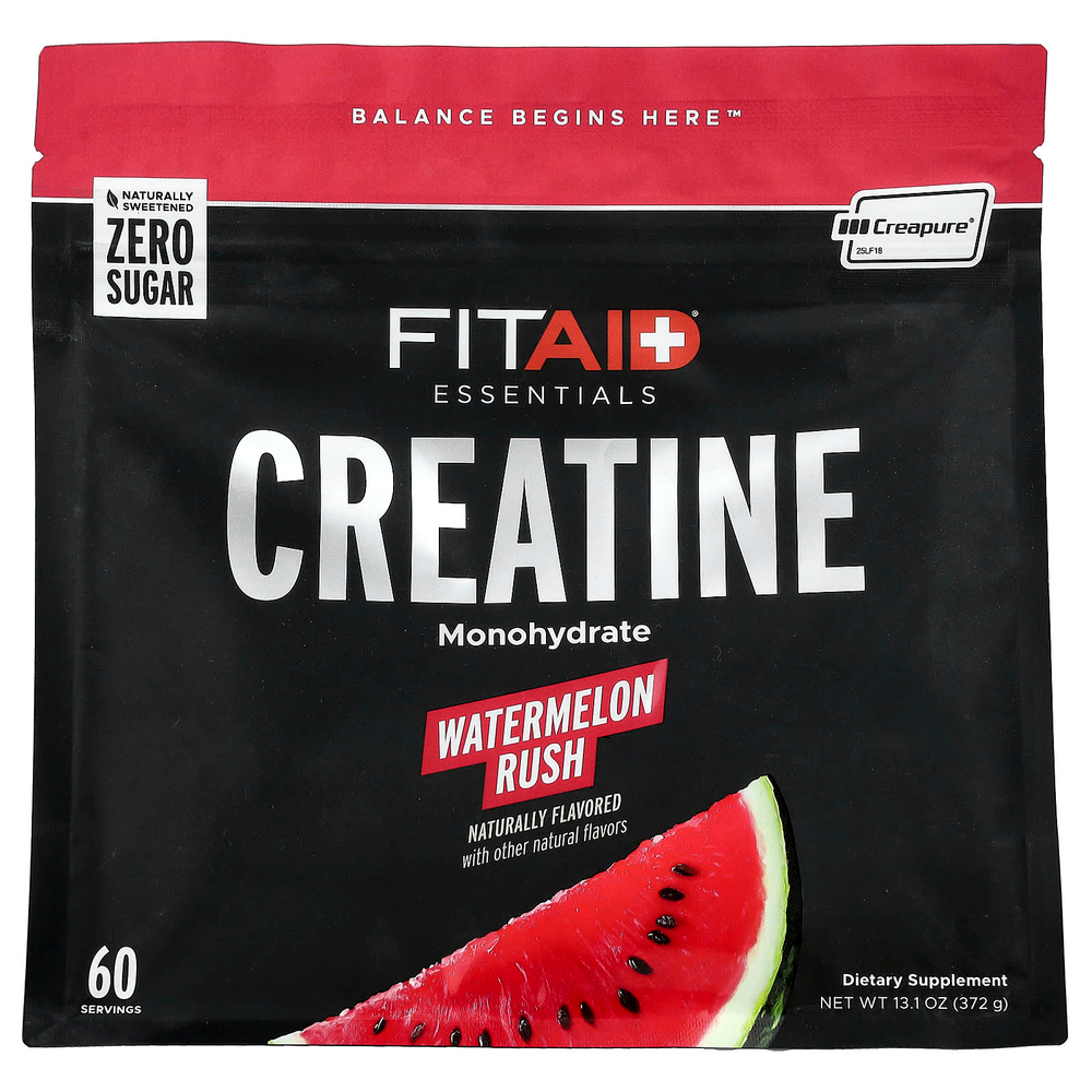 FITAID, Essentials, креатин, арбузный вкус, 372 г (13,1 унции)