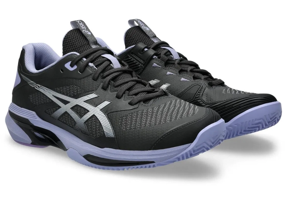 Мужские кроссовки теннисные Asics Solution Speed FF 4 Clay Night Energy - graphite grey/pure silver