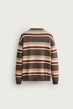ЖАККАРДОВЫЙ СВИТЕР В ПОЛОСКУ С ВЫШИВКОЙ — ZARA