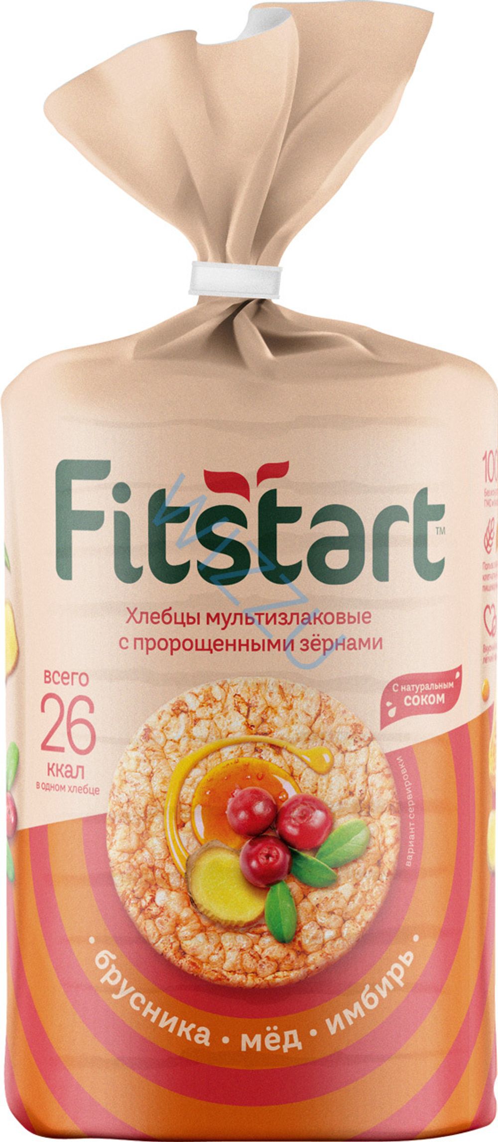 Хлебцы Fitstart Брусника, Имбирь и Мед 100г