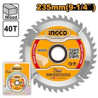 Диск пильный по дереву TCT 235х30 мм 40Т INGCO TSB123525 INDUSTRIAL