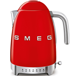 Чайник с регулируемой температурой 1.7л Smeg Стиль 50-х годов 3D красный