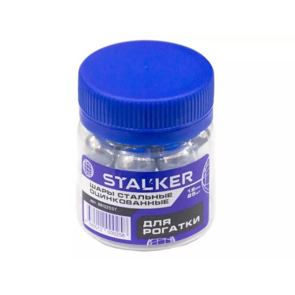 Шарики для рогатки Stalker оцинк.12мм 25шт. (50шт./уп.), арт: BB1225ST