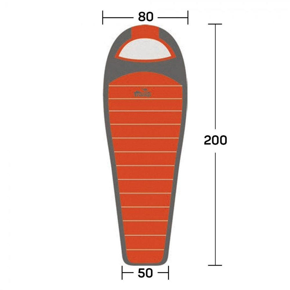 Спальный мешок TRAMP Oimyakon T-Loft Compact -10°, артикул TRS-048С, цвет Оранжевый/серый