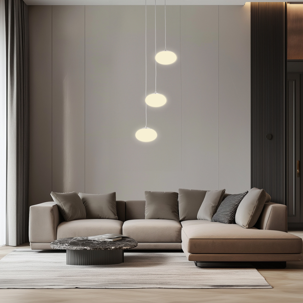 Citilux ATMAN CL226A031 LED RGB Умная каскадная люстра Матовый Хром