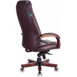 Кресло руководителя Бюрократ T-9923WALNUT/BLACK черный кожа