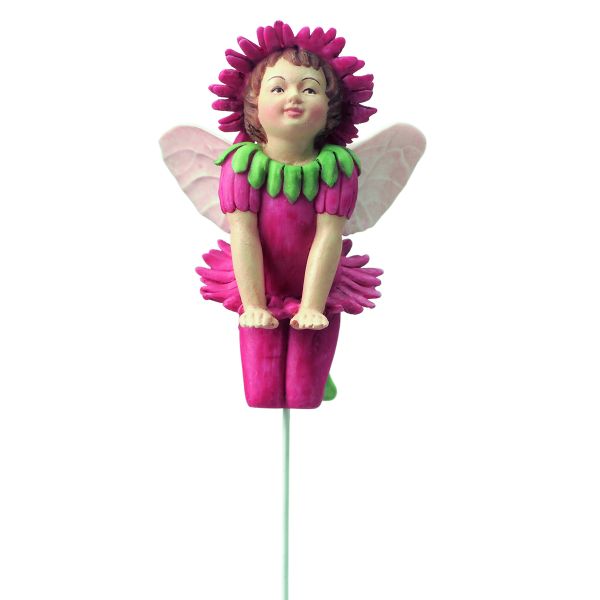 Фигурка декоративная Fiebiger Floristik: Blumenmädchen (цветочная фея) Фуксия