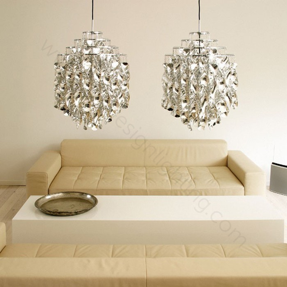 Pendant design lamp  Spiral SP03 by Verpan Panton (Gold)