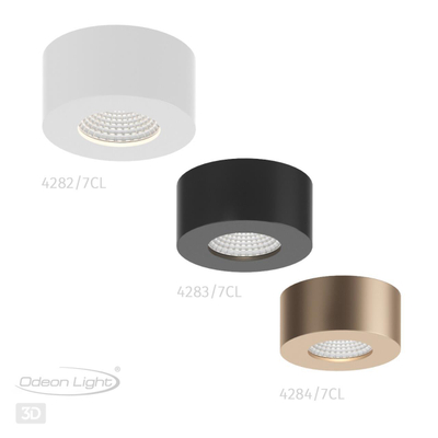 4284/7CL HIGHTECH ODL22 337 золотистый/металл Потолочный светильник IP20 LED 7W 781Лм 3000K BENE