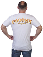 Футболка с надписью Россия