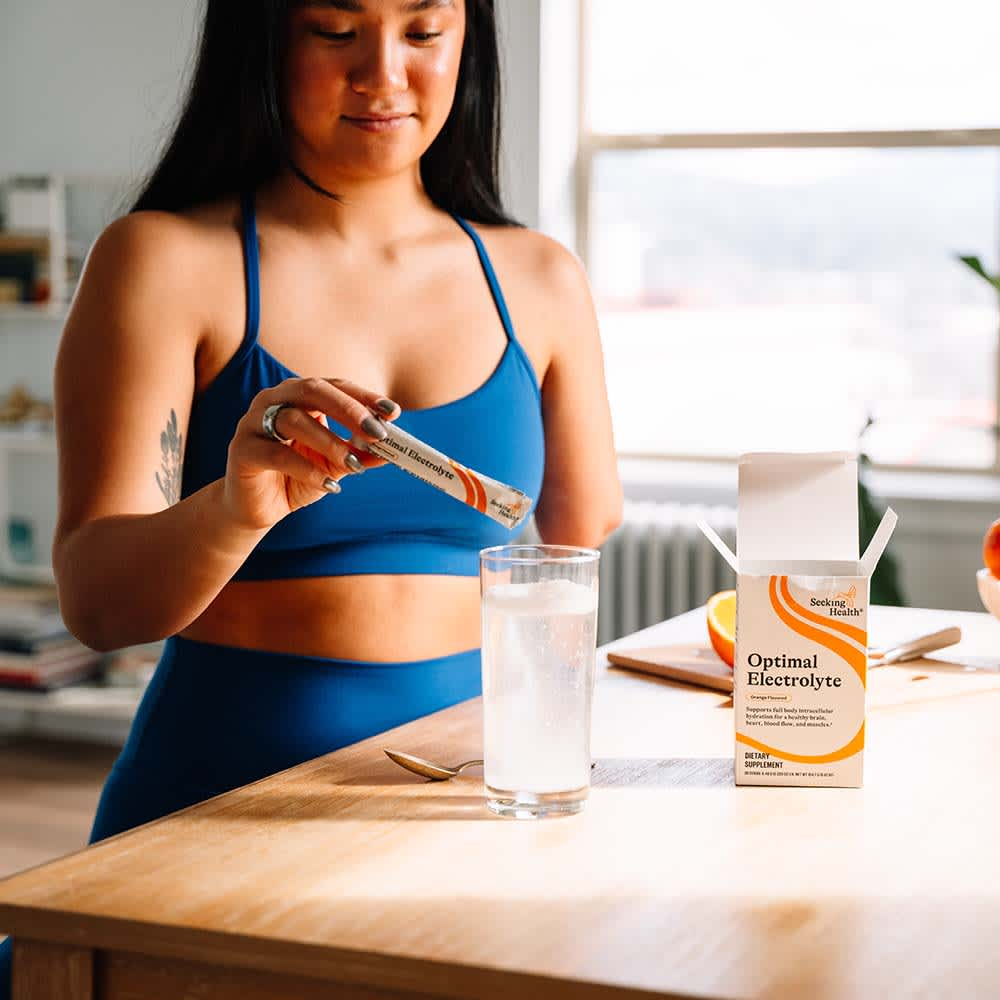 Seeking Health, Optimal Electrolyte, со вкусом апельсина, 30 стиков по 6,5 г (0,229 унции)