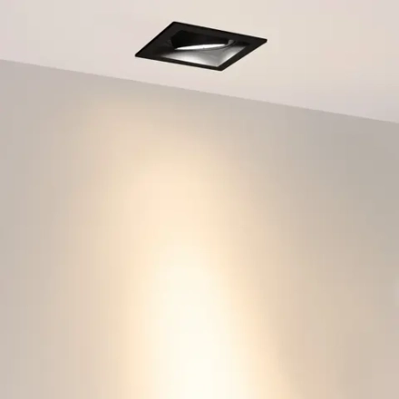 Светильник MS-VORTEX-BUILT-S117x117-20W Warm3000 (BK-BK, 20 deg, 230V) (Arlight, IP20 Металл, 5 лет)