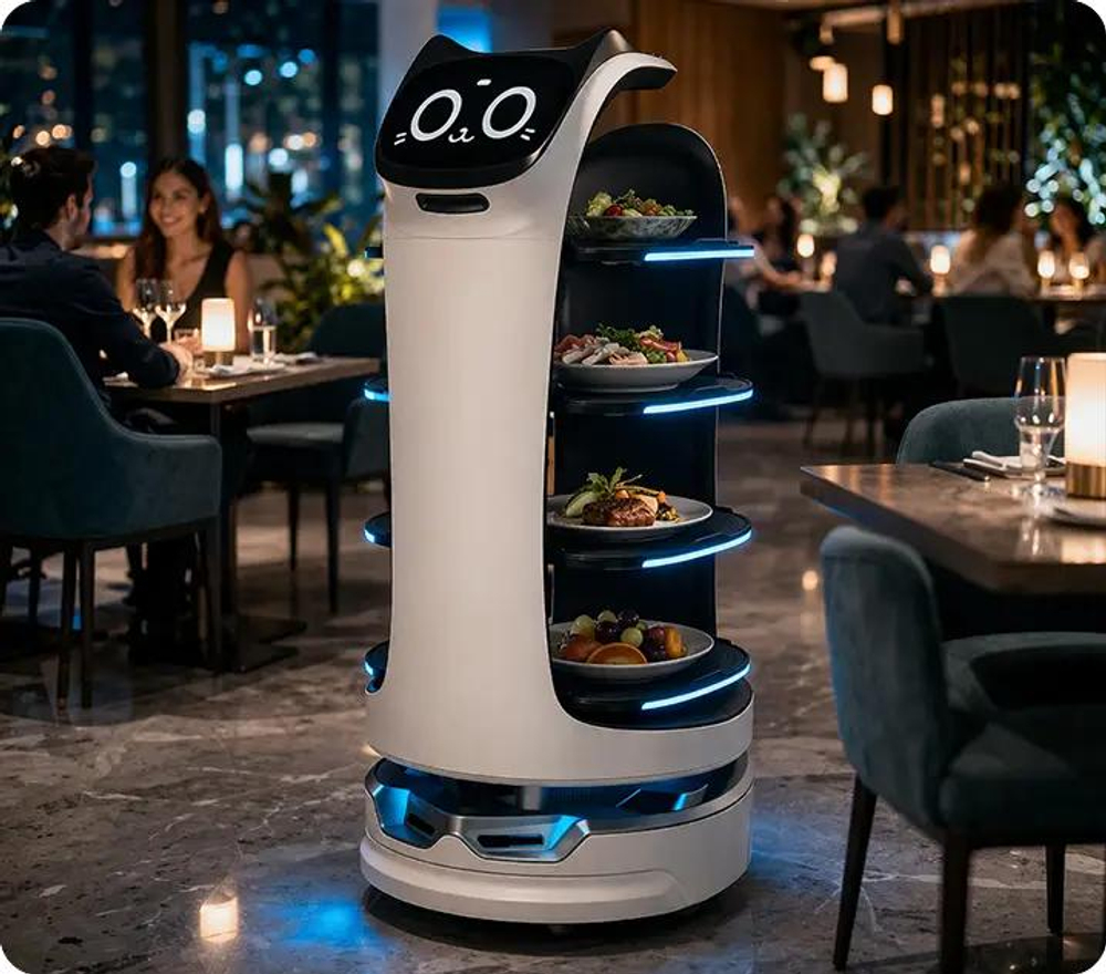Сервисный робот-доставщик PuduRobotics BellaBot Pro (цвет: белый)