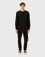 RICK OWENS DRKSHDW ЛОНГСЛИВ ЧЕРНЫЙ С ВЫРЕЗОМ