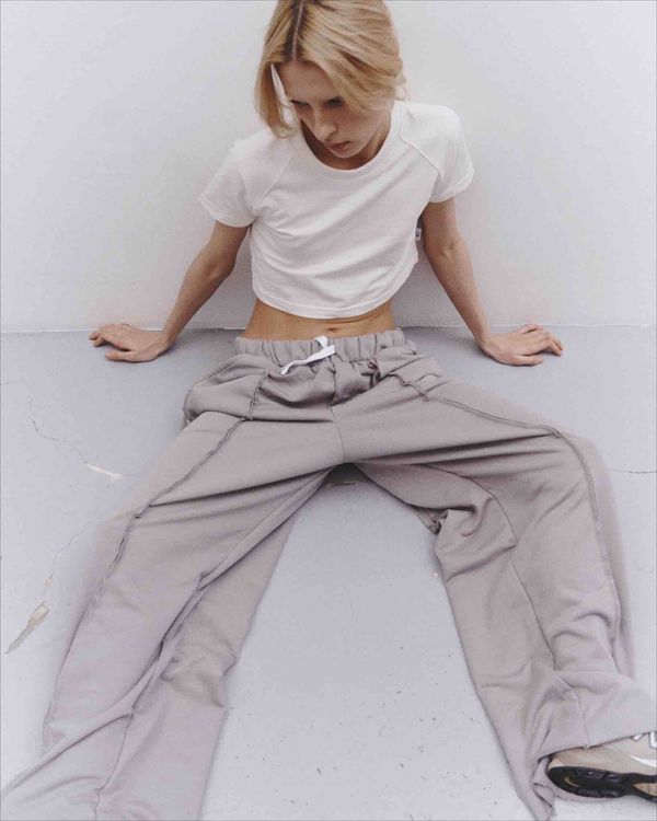 Брюки Baggy Trousers Logo Opal серые - фото 6