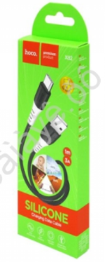 Шнур USB - Айфон lighting (2,4Ам\1,0м) черный HOCO X82