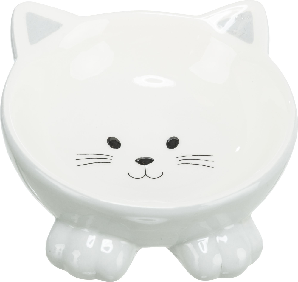 Миска керамическая "Кошка"  0.15 л/ ф 14 см, Trixie