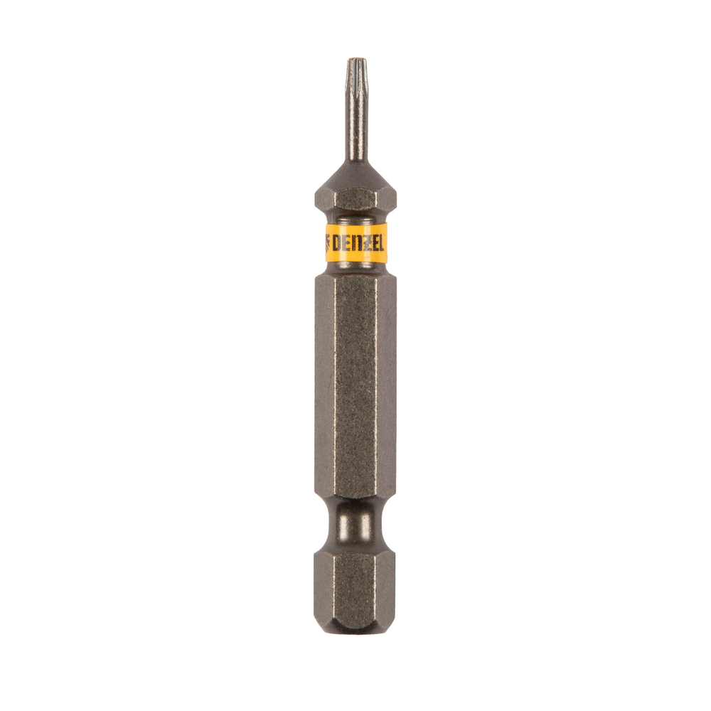 Бита TX 6х50, сталь S2, шестигранный профиль, 10 шт. Е 6,3 Denzel