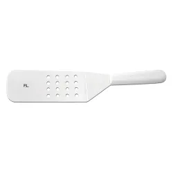 Лопатка 18,5*7,5 см перфорированная 36 см нерж. с пласт. ручкой черная Proff Chef Line