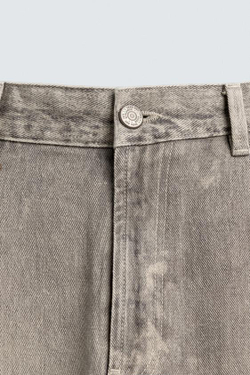 ZARA БРЮКИ С ПРИНТОМ LLAVEROS, ЦВЕТ ЛЬДА